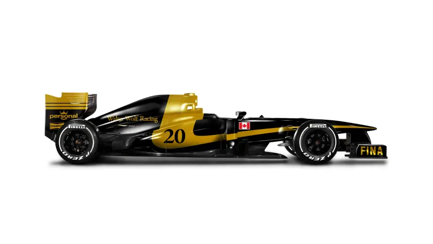 4kF1壁纸 - F1赛车 - 金色赛车 - 黑色赛车「哲风壁纸」