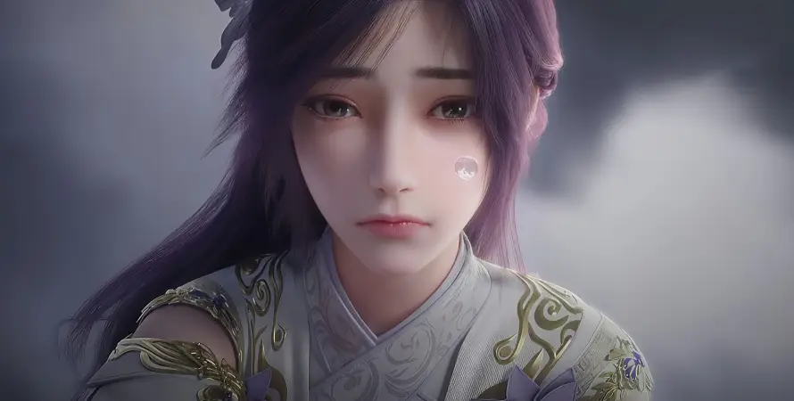 4k云曦壁纸 - 云雾 - 古风 - 紫发「哲风壁纸」