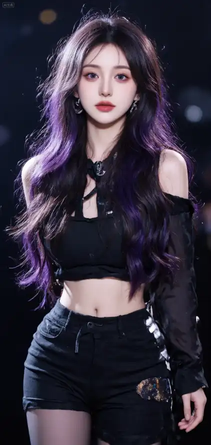 4k紫色壁纸 - 美女 - beauty - purplehair「哲风壁纸」