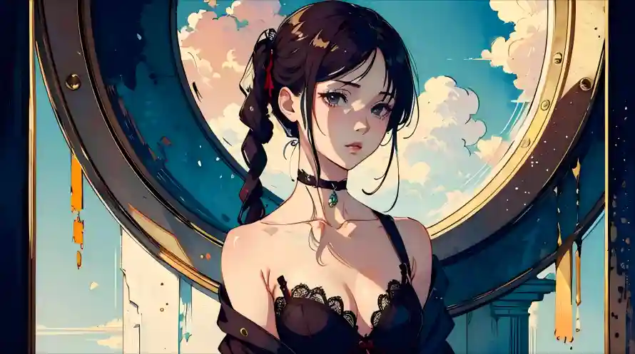 4k项圈壁纸 - 暗色调 - 圆形窗户 - 精美壁纸「哲风壁纸」