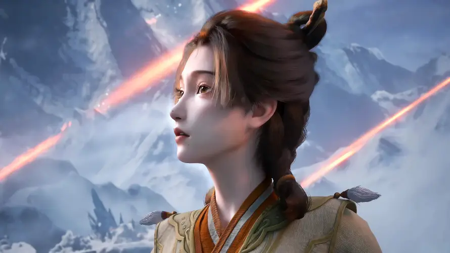 4k仙侠壁纸 - 古装 - 雪山 - 公孙杏「哲风壁纸」