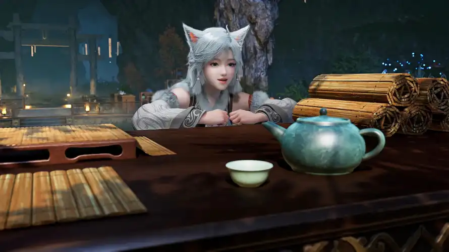 4k古风壁纸 - 夜晚 - 灯笼 - 猫耳「哲风壁纸」