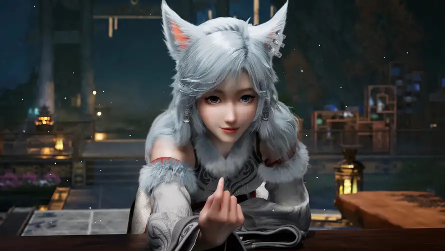 4k仙侠壁纸 - 古风 - 猫耳 - 银月「哲风壁纸」