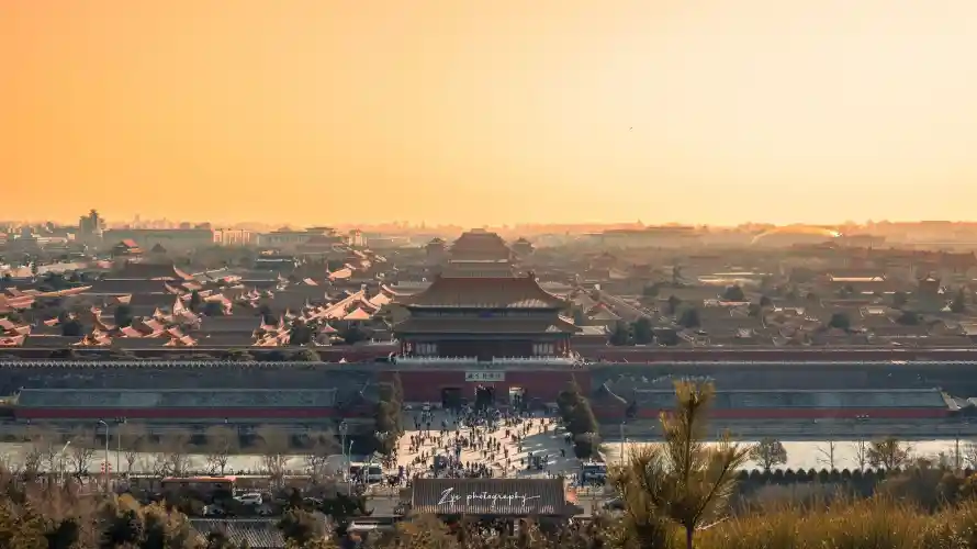 4k古建筑群壁纸 - 故宫全景 - 电脑壁纸 - 红墙黄瓦「哲风壁纸」