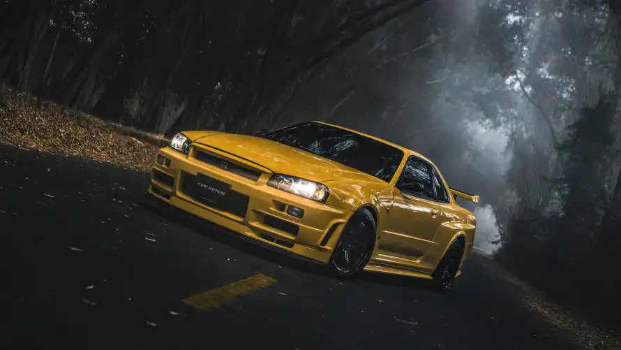4k日产壁纸 - r34 - 改装车 - 夜间隧道「哲风壁纸」 4k日产壁纸 - r34 - 改装车 - 夜间隧道「哲风壁纸」