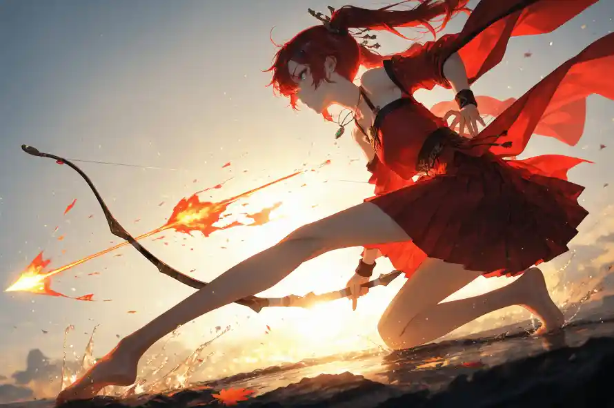 4k夕阳壁纸 - 女侠 - 弓箭 - 武侠「哲风壁纸」 4k夕阳壁纸 - 女侠 - 弓箭 - 武侠「哲风壁纸」