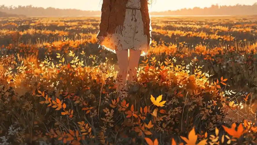 4k女孩壁纸-阳光 - 花田-免费下载「哲风壁纸」
