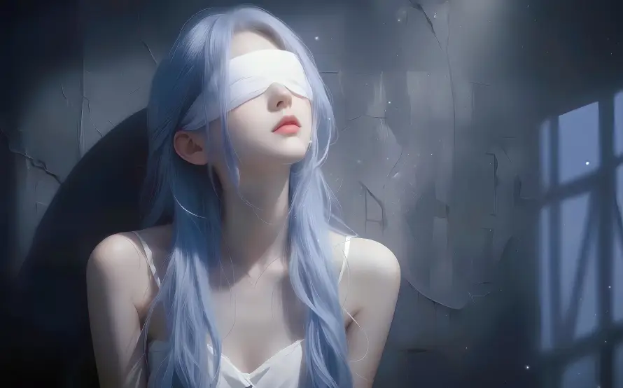 5k囚室壁纸-蓝发美女和美女-壁纸分享「哲风壁纸」