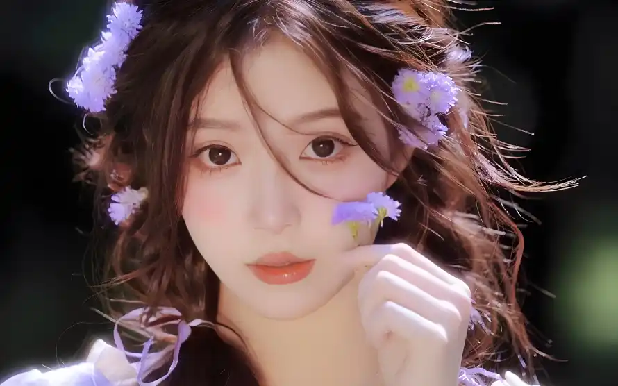 4k真人美女壁纸 - 花系少女 - 热门壁纸 - wallpaper「哲风壁纸」