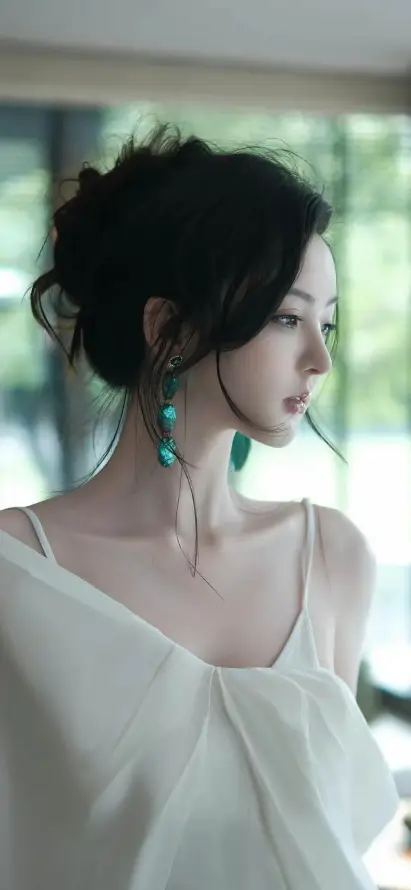 4k优雅壁纸 - 清新 - 盘发 - 手机壁纸「哲风壁纸」