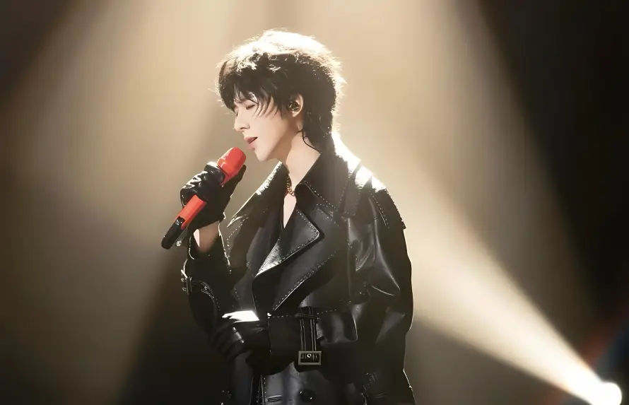 4k歌手壁纸 - 刘宇宁 - 麦克风 - 明星写真「哲风壁纸」