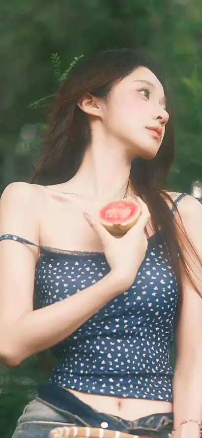 4k户外壁纸 - 桃子 - 手机壁纸 - 绿植背景「哲风壁纸」