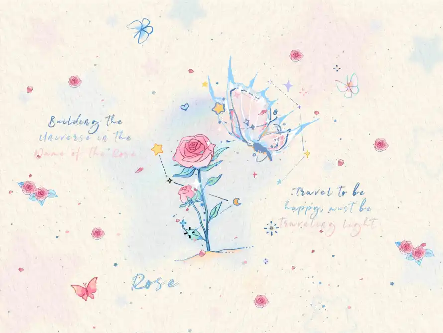 4k梦幻壁纸 - 花卉 - 蝴蝶 - 手绘风「哲风壁纸」 4k梦幻壁纸 - 花卉 - 蝴蝶 - 手绘风「哲风壁纸」