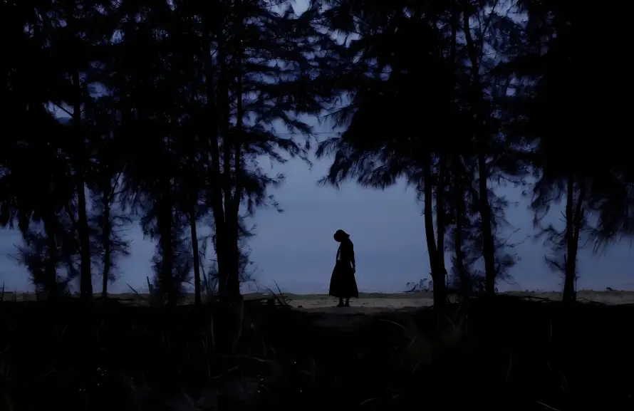 4k人物壁纸 - 剪影 - 夜晚 - 暗色「哲风壁纸」