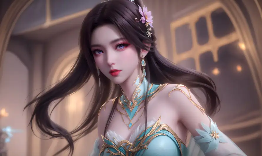 4k古风壁纸 - 蓝裙 - 薰儿 - 动漫角色「哲风壁纸」