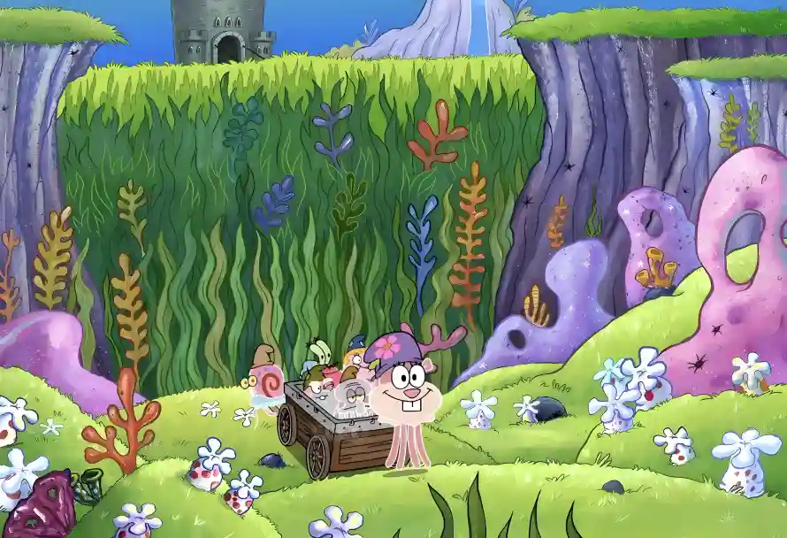 4k植物壁纸 - 城堡 - 卡通 - 海底「哲风壁纸」