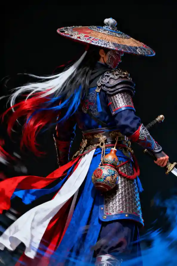 4k武侠壁纸 - 背影 - 古装 - 飘带「哲风壁纸」