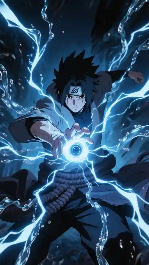 4k动漫壁纸 - 闪电 - 佐助 - 超帅「哲风壁纸」