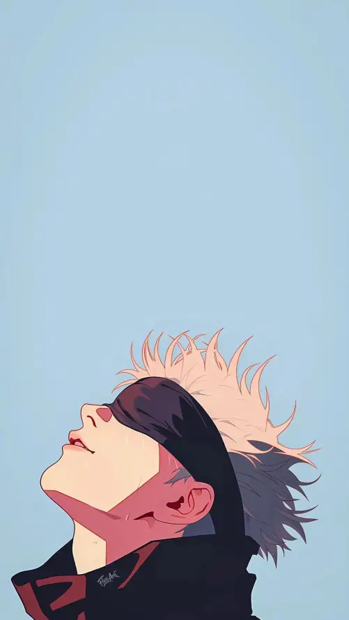 4k白发壁纸 - 眼罩 - 黑衣 - 二次元「哲风壁纸」