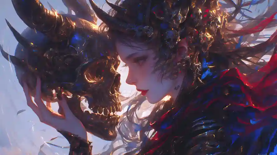 4k2K壁纸 - 古风 - 骷髅头 - 华丽服饰「哲风壁纸」 4k2K壁纸 - 古风 - 骷髅头 - 华丽服饰「哲风壁纸」