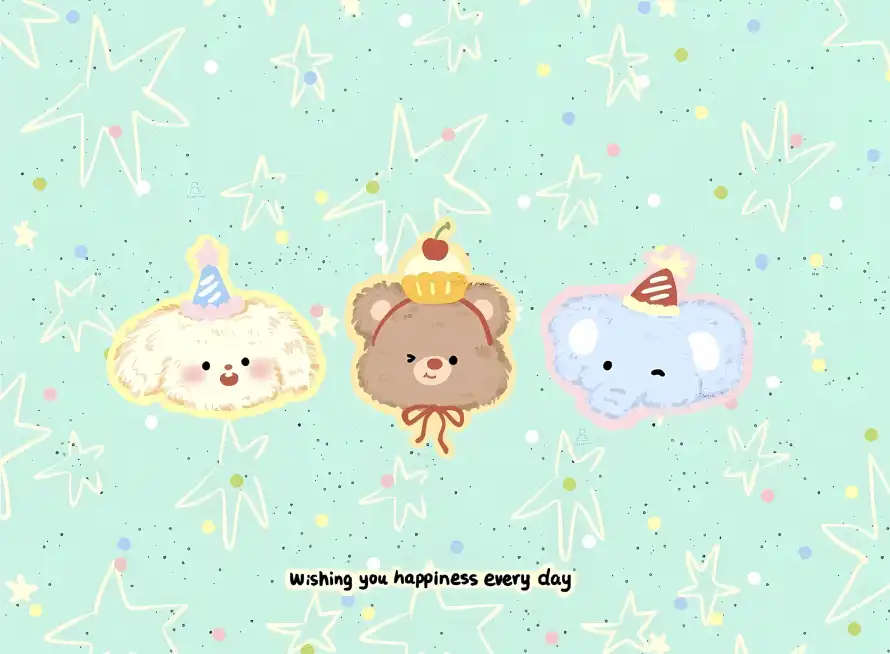 4k卡通壁纸 - 可爱 - 小熊 - 小狗「哲风壁纸」 4k卡通壁纸 - 可爱 - 小熊 - 小狗「哲风壁纸」