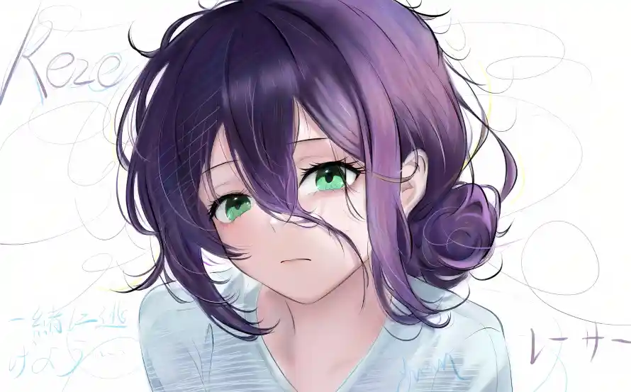 2k浅衫壁纸-二次元和紫发-动漫插画免费下载「哲风壁纸」