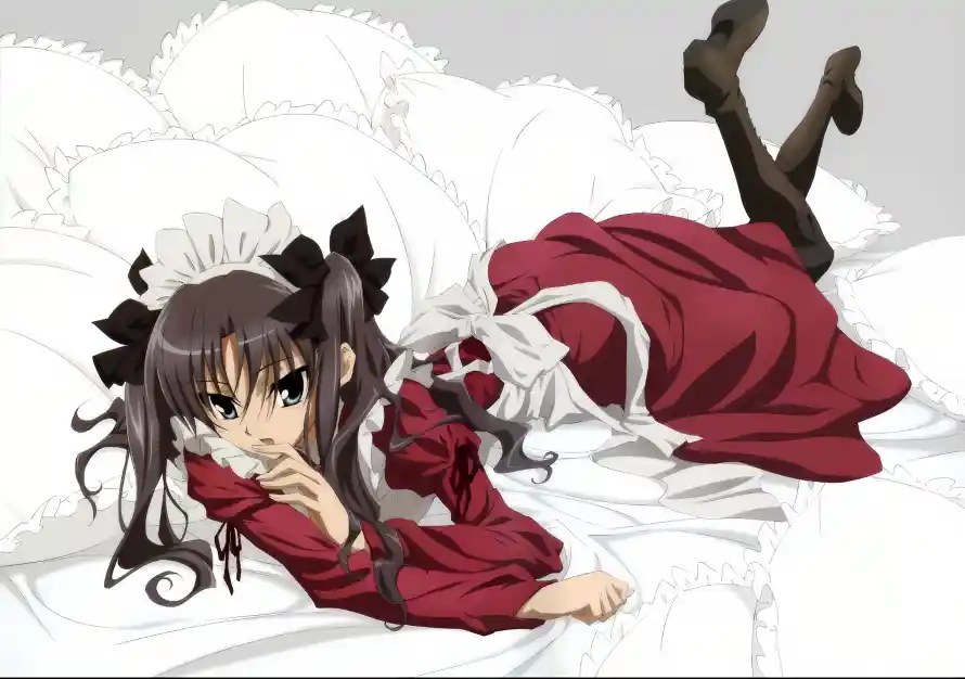 4k长发壁纸 - 黑丝 - 二次元 - 女仆装「哲风壁纸」 4k长发壁纸 - 黑丝 - 二次元 - 女仆装「哲风壁纸」