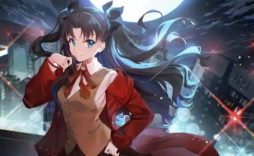 4k夜景壁纸 - 长发 - 二次元 - 远坂凛「哲风壁纸」 4k夜景壁纸 - 长发 - 二次元 - 远坂凛「哲风壁纸」