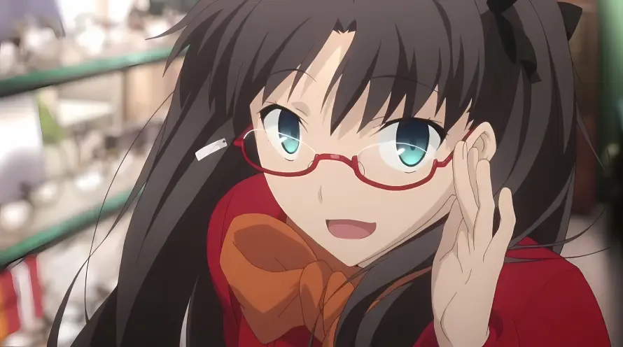 2k二次元壁纸-远坂凛 - Fate-红色眼镜「哲风壁纸」