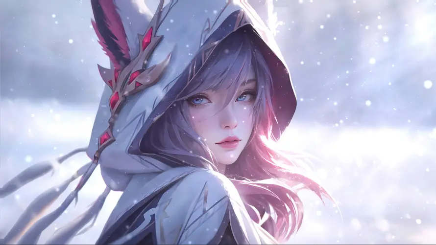 6k人物壁纸-二次元与紫发-动漫角色壁纸推荐「哲风壁纸」