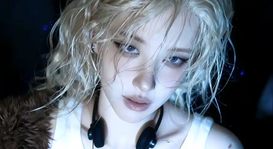 4k湿发壁纸 - 爱豆 - 白衣 - 耳机「哲风壁纸」 4k湿发壁纸 - 爱豆 - 白衣 - 耳机「哲风壁纸」