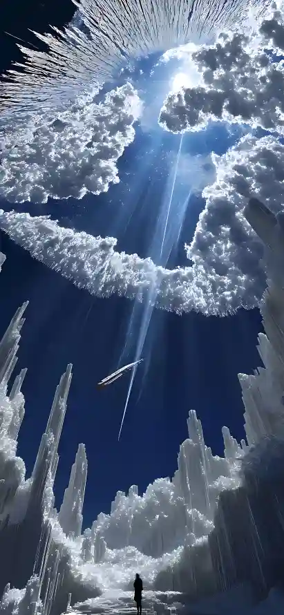 4k云朵壁纸 - 人物 - 冰晶 - 冰雕「哲风壁纸」