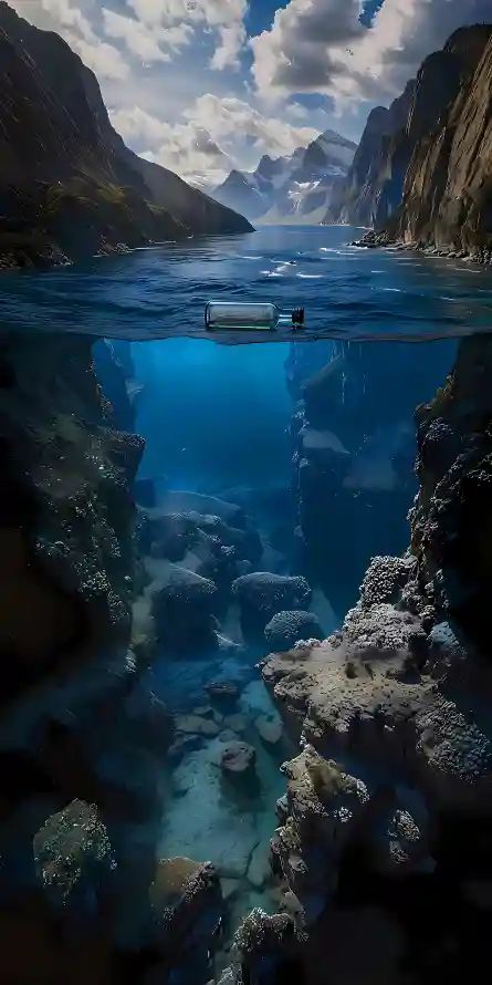 4k天空壁纸 - 山脉 - 海底 - 海水「哲风壁纸」