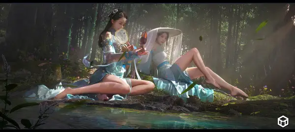 4k夏科壁纸 - 旗袍 - 武侠 - 汉服「哲风壁纸」