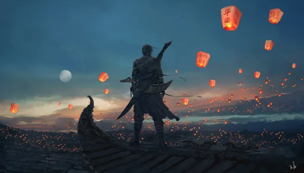 4k天空壁纸 - 景观 - 幻想艺术 - 数字艺术「哲风壁纸」