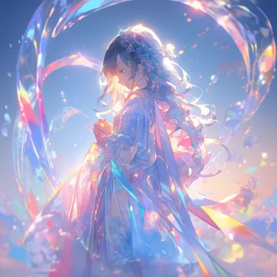 4k长发壁纸 - 水 - 皮克斯 - 动漫女孩「哲风壁纸」