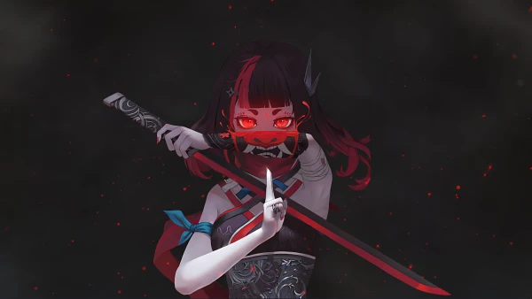 4k纹身壁纸 - 武士刀 - 电脑壁纸 - wallpaper「哲风壁纸」