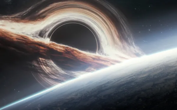 4k插图壁纸 - 星系 - 空间 - 黑洞「哲风壁纸」
