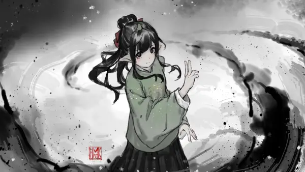 4k长发壁纸 - 尖耳朵 - 艺术品 - 动漫女孩「哲风壁纸」