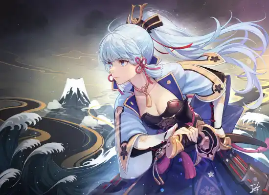 4k动漫女孩壁纸 - 原神冲击 - 上里绫香（原神） - wallpaper「哲风壁纸」