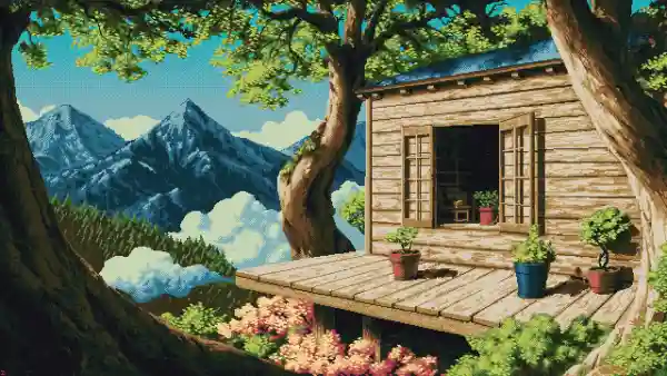 4k天空壁纸 - 云 - 山 - 树「哲风壁纸」
