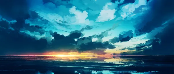 6k反射壁纸-宽银幕与天空-数字艺术壁纸推荐「哲风壁纸」