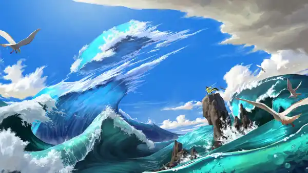 4k波浪壁纸 - 云 - 剑 - 海「哲风壁纸」