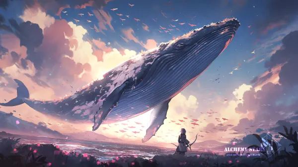 3k动物壁纸-炼金星和天空-带水印的壁纸分享「哲风壁纸」
