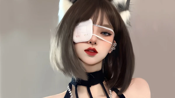 4k黑发壁纸 - 脸 - 电脑壁纸 - wallpaper「哲风壁纸」