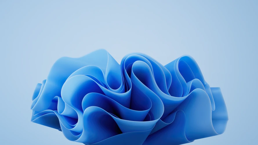 5k抽象的壁纸-蓝色的 - 3D抽象-极简主义「哲风壁纸」