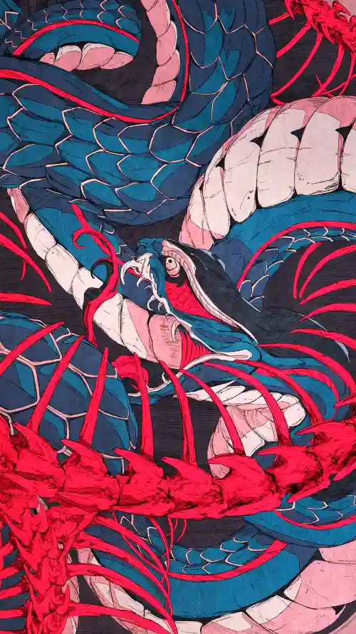 4k绘画壁纸 - 艺术 - 红色的 - 日本艺术「哲风壁纸」