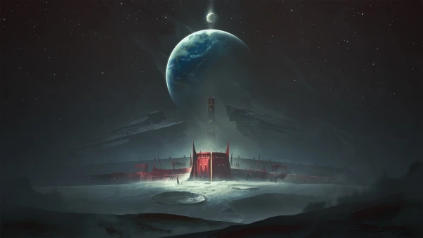 4k天空壁纸 - 星星 - 行星 - 命运2「哲风壁纸」