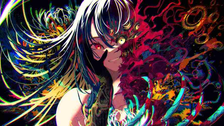 4k长发壁纸 - 奇美拉 - 异色症 - 微笑着「哲风壁纸」