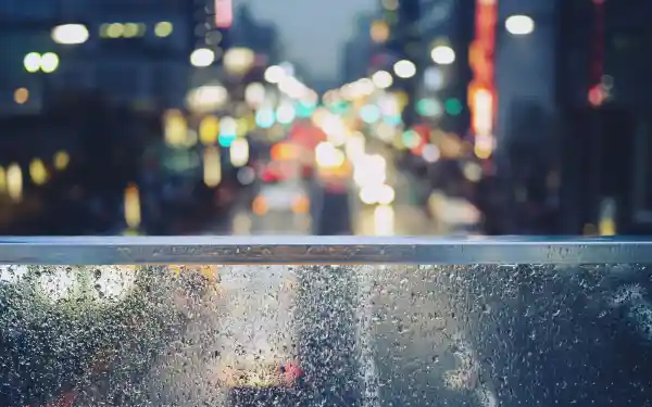 4k城市壁纸 - 宏 - 灯 - 雨「哲风壁纸」